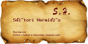Sátori Hermiás névjegykártya